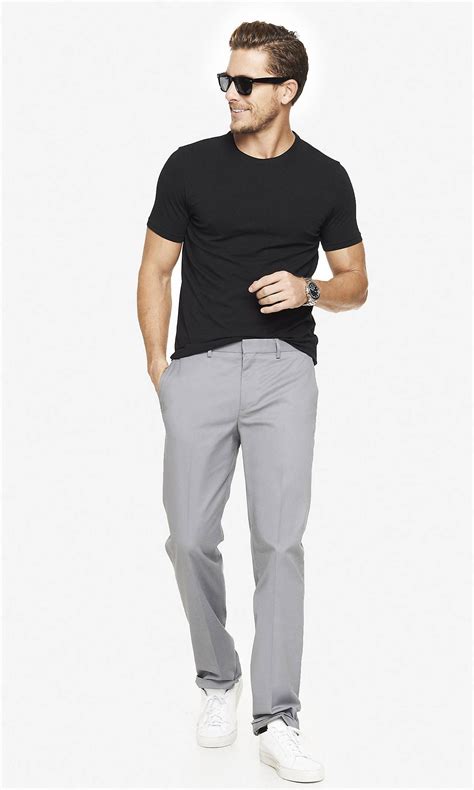 Men's Express Modern Producer Stretch Cotton Dress Pant | Cotton dress ...