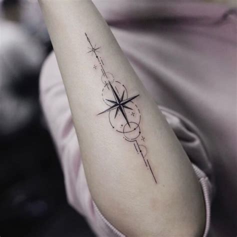 Image result for Simple Compass Tattoo Outline