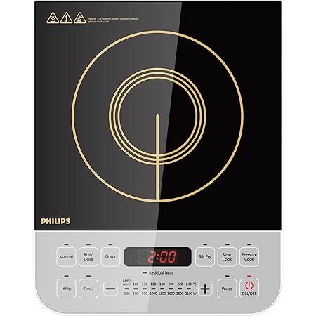 Buy Philips Hd4929 2100-Watt Induction Cooktop (Black), Sealed, 1 ...