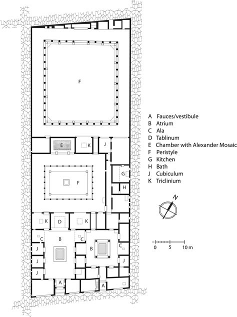Modern Roman Villa Floor Plan