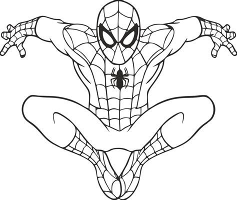 Spiderman Cartoon Drawing