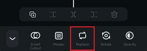 Replace Video - Filmora for Mobile Guide