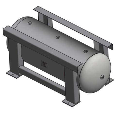 Steel Fab 200 Gallon Grasshopper Horizontal Air Tank | Air Compressor ...