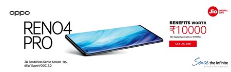 Jio OPPO Reno 2020 Offer - Get ₹3,000 Cashback & Coupons