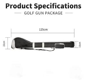 Men's Golf Gun Bag - Black (Holds 6-7 Clubs)