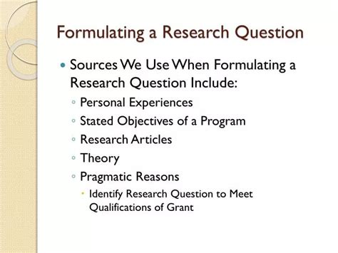 Image result for Formulating Research Questions