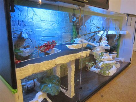 Reptile Terrarium Entertainment Center with LED lights (sold in custom ...