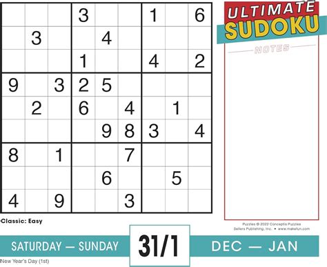 Buy Ultimate Sudoku 2023 Boxed Daily Desk Calendar: Classic, Irregular ...