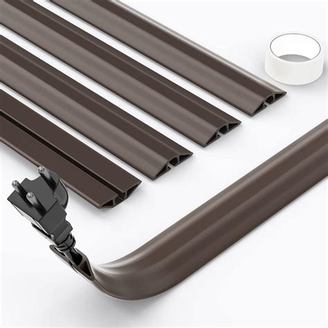 Amazon.com: 6.5ft Floor Cord Cover - 15.7in x 5pcs Durable Floor Cable ...