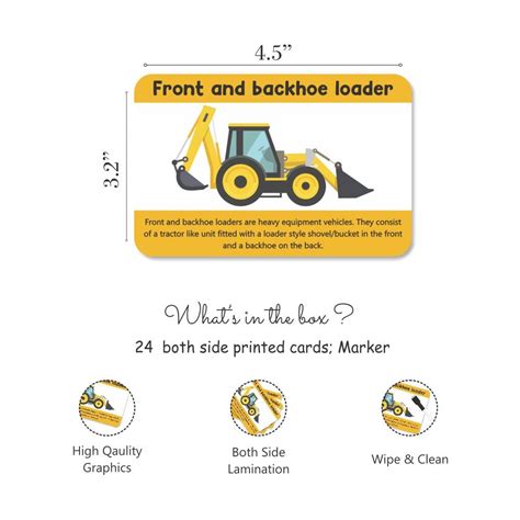 Buy Construction Tools and Vehicles Flash Cards - Pack of 20 ...