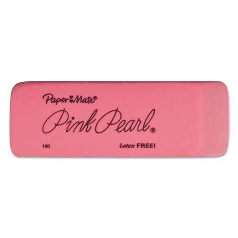 Pink Pearl Eraser, For Pencil Marks, Rectangular Block, Medium, Pink, 3 ...