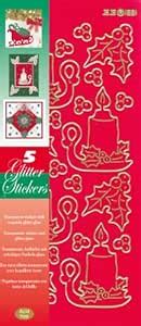 JEJE Produkt Glitter Stickers, 4 by 9-Inch, Red : Amazon.in: Toys & Games