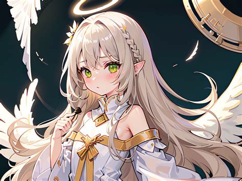 Download wallpaper 1400x1050 girl, ears, elf, dress, anime standard 4:3 ...