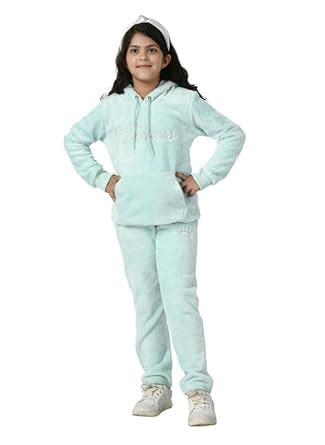 Buy SHOPMORE Girls Fur Night Suit | Regular Fit Design | Hooded Neck ...