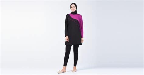 Purple Modest Swimwear 28097 | Sefamerve