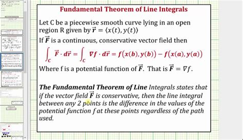 Line Integrals of Vector Fields Examples 的图像结果