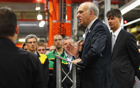 OXFORD, ENGLAND - JULY 09: Dr Vince Cable addresses employees at the ...