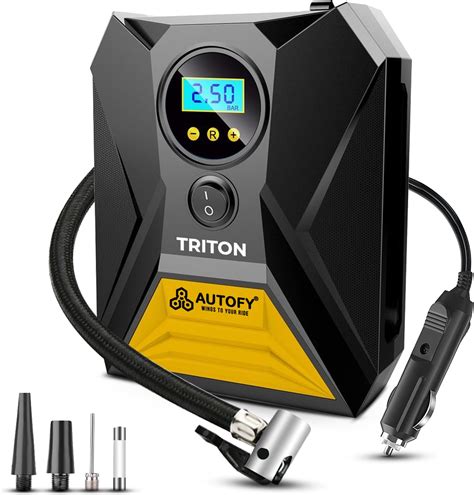 myTVS 2 in 1 Tyre Inflator for Cars & Bikes Portable Air Compressor ...