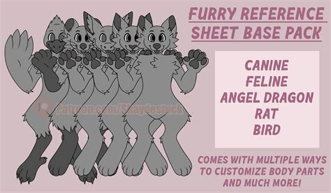 Furry Reference Sheet Base Pack - Payhip