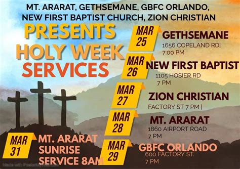 Holy Week Services, 1860 Airport Rd, Suffolk, VA, United States ...