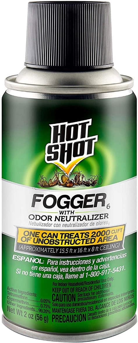 Hot Shot Pest Control Fogger with Odor Neutralizer, Kills Roaches, Ants ...