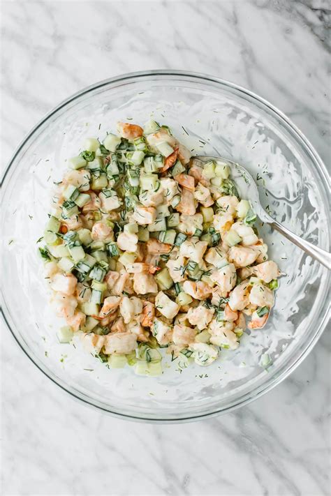 Cucumber Shrimp Salad - Downshiftology