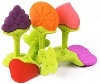 Buy First Trend Silicone Teether For Soothing Babies Gums (Multicolor ...