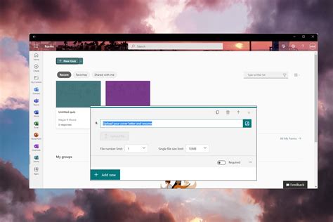 Image result for File Upload in MS Forms