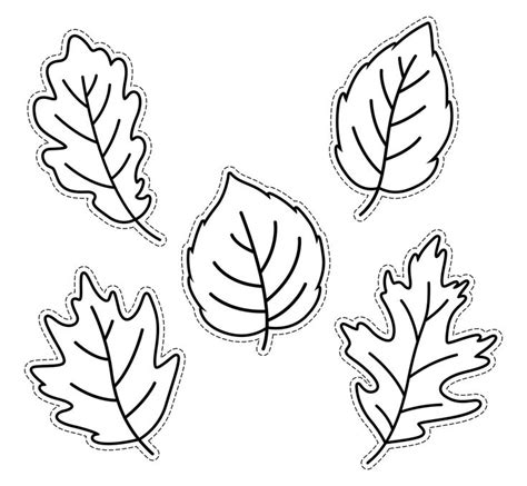 Printable Fall Leaves To Color And Cut Out | Leaf template printable ...