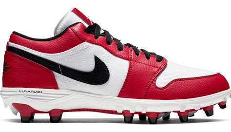 Buy Jordan Mens Football Cleat 1 TD Low AR5292-106 White/Black-Varsity ...
