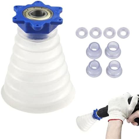 Serplex® Hole Saw Dust Bowl 16cm/6.2'' Flexible Drill Dust Collector ...