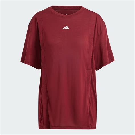 adidas AEROREADY Train Essentials Nursing Tee (Maternity) - Burgundy ...