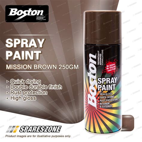1 x Boston Mission Brown Spray Paint Can 250 Gram Quick Drying Rust ...