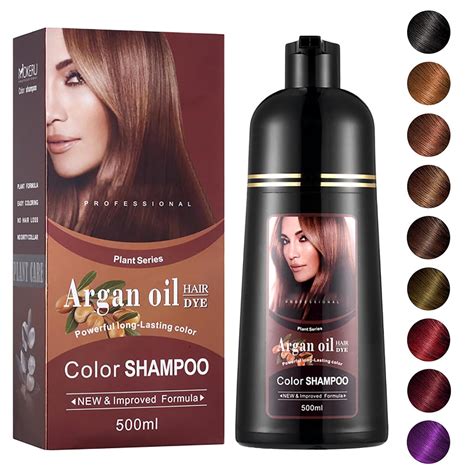 Amazon.com : Chestnut Brown Hair Dye 16.9 Fl Oz, Argan Oil Chestnut ...