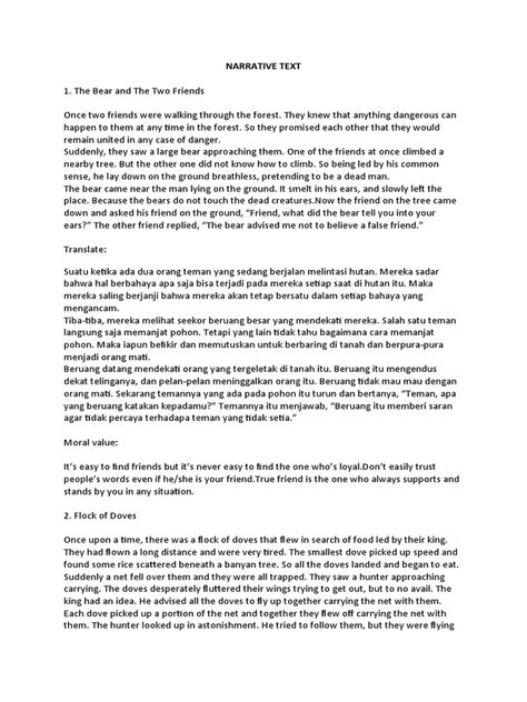 Image result for Narrative Text Example