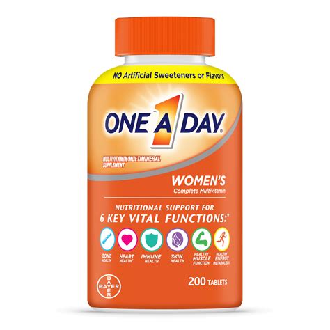 One A Day Womens Complete Daily Multivitamin with Vitamin A, B , C, D ...
