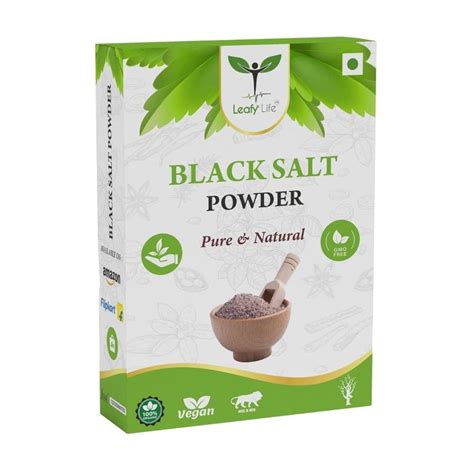 Leafy Life Black Salt Powder Kala Namak Non Iodized for Weight Loss ...