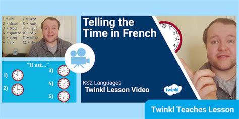 👉 KS2 French MFL: Telling the Time in French