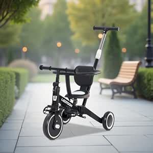 LEOTOON 4 in 1 Trot n Roll Tricycle, 3 Mute EVA Wheels, Big Wheel Hub ...