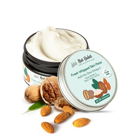Buy Nat Habit Multi-Nut Omega 3 Moisturiser, Skin Malai, Body Cream ...