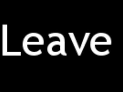 How to pronounce leave - YouTube
