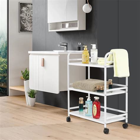 Buy 3-टियर स्टोरेज रैक, 3-टियर रोलिंग कार्ट, यूटिलिटी कार्ट 、 वर्सेटाइल ...