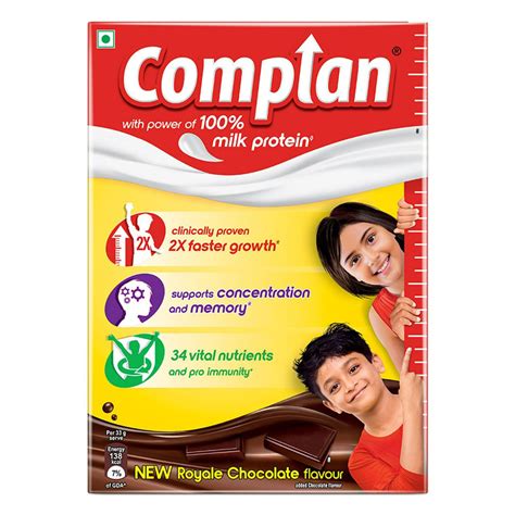 Buy Complan Royale Chocolate Flavour Nutrition Powder, 500 gm Refill ...