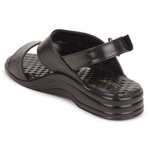 Buy Coolers Black Formal Sandal For Men 7123-140 By Liberty