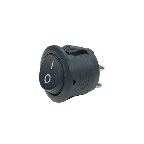 Electronic Spices KCD1 T125 6a 250v Ac Round Black Color 2 Pin Spst ...