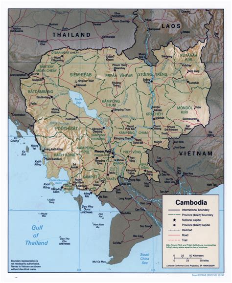 Map Of Asia Cambodia