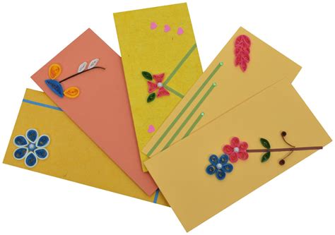 RMantra Handmade Envelopes (Assorted Design), Set of 5 : Amazon.in ...