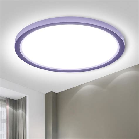 LQWELL® LED Ceiling Light, IP44 Waterproof Bathroom Lamp Round Flat 18W ...