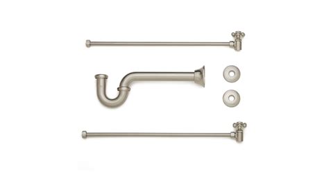 Signature Hardware 203396 Bathroom Sink Supply Kit with P-Trap, Dual ...