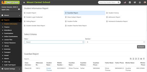 How to Check Guardian Report? - Smart School : School Management System ...